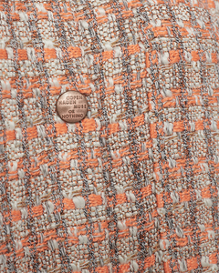 CMRUBY - BOUCLÉ JAKKE MED MØNSTER I ORANGE