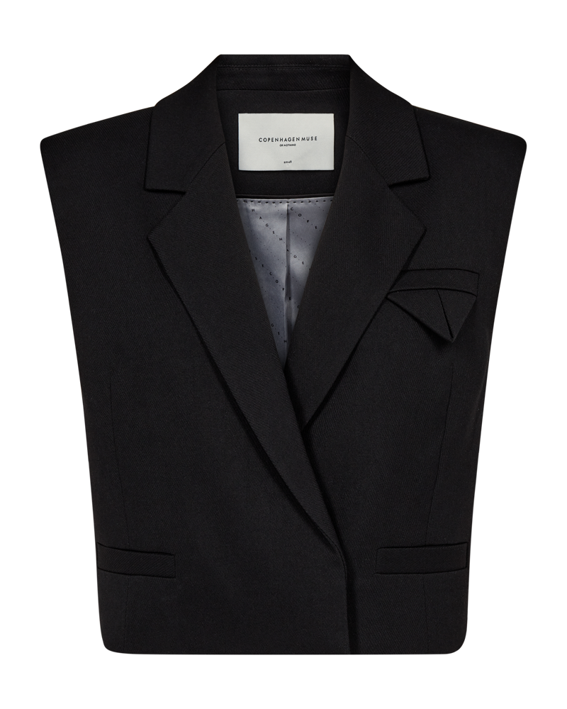 CMTAILOR - KORT VEST I SORT
