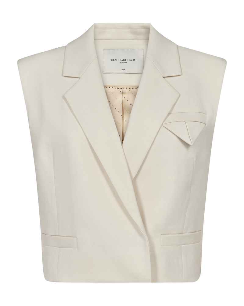 CMTAILOR - KORT VEST I RÅHVID