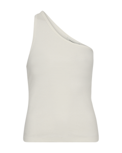 CMSIV - ONE-SHOULDER TOP I RÅHVID