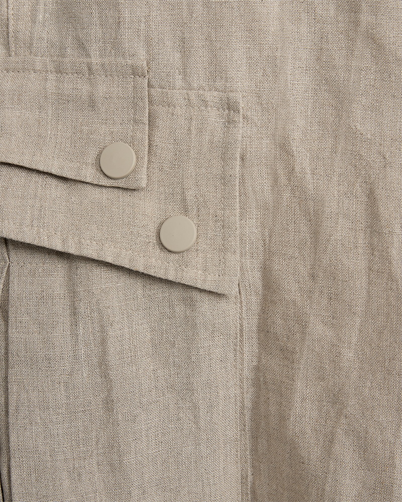 CMNATULI -  HØJTALJEDE HØRSHORTS I BEIGE