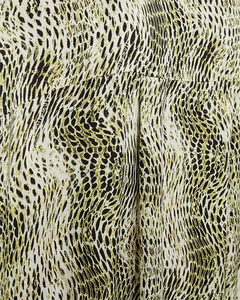 CMSABINA - KAFTAN KJOLE I BEIGE OG GRØN,RÅHVID