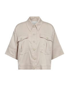 CMVIANNA - KORT SKJORTE I BEIGE