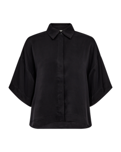 CMCUPRO - SKJORTE MED DROP SHOULDERS I SORT