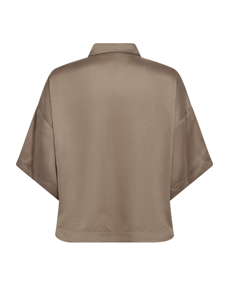CMCUPRO - SKJORTE MED DROP SHOULDERS I BEIGE