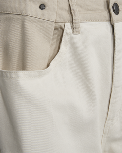 CMCHARLEE - JEANS I HVID OG BEIGE,RÅHVID