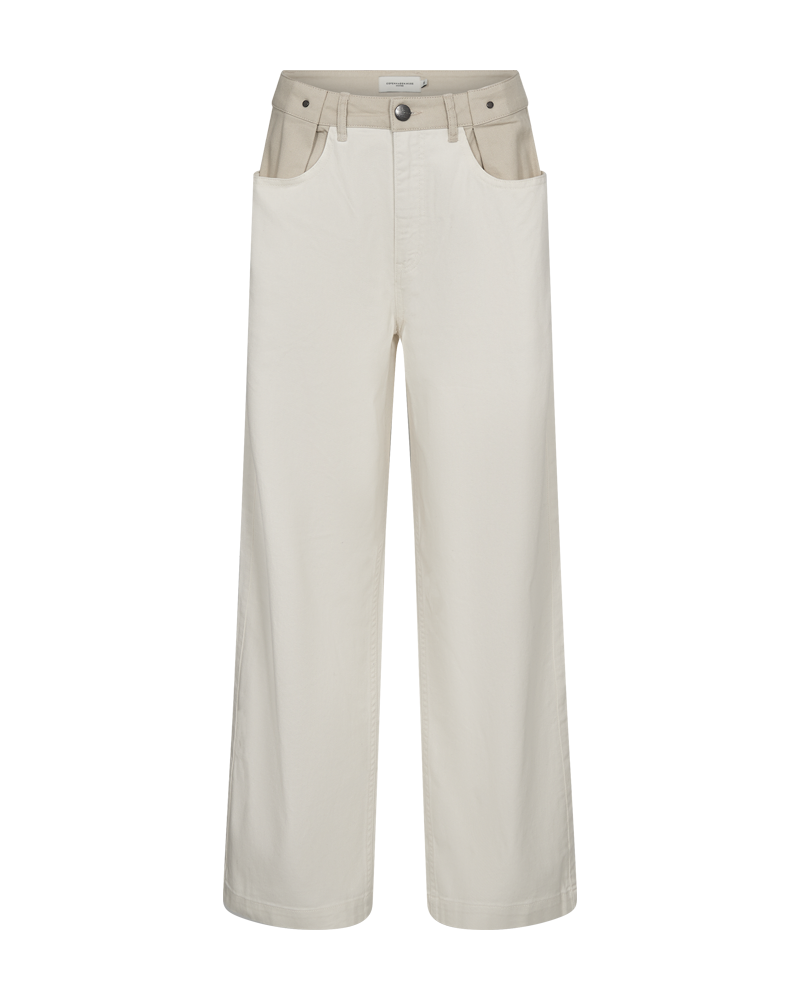 CMCHARLEE - JEANS I HVID OG BEIGE,RÅHVID