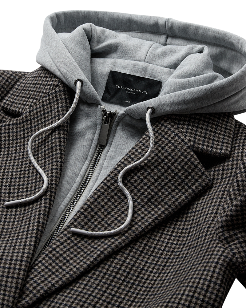 CMWOO - HOODIE-JAKKE I SORT