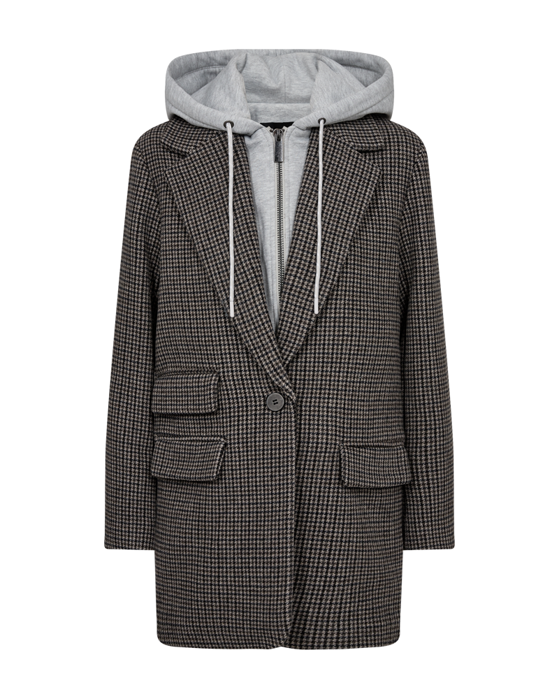 CMWOO - HOODIE-JAKKE I SORT
