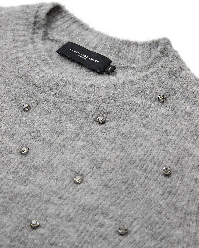 CMDIAMOND - PULLOVER I GRÅ