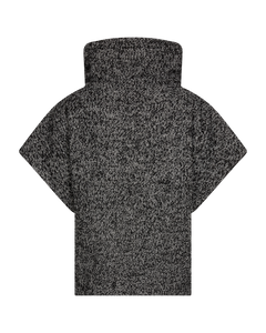 CMNETWO - OVERSIZE VEST I SORT,RÅHVID