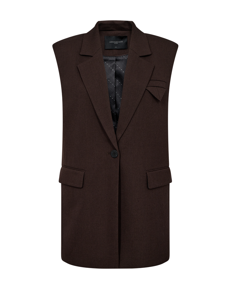 CMTAILOR - VEST I BRUN