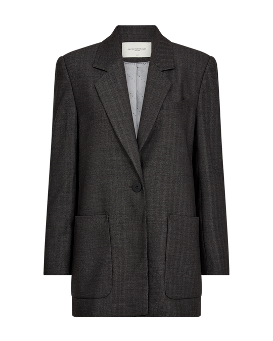 CMTAILOR - BLAZER I GRÅ OG SORT