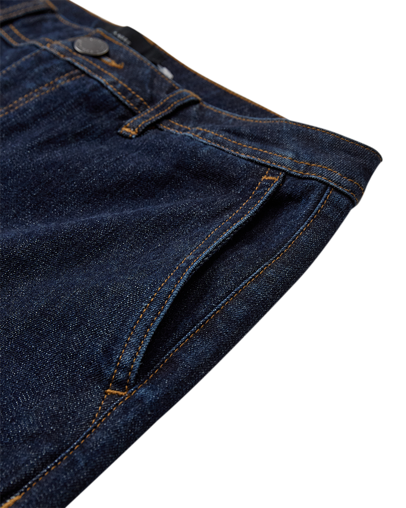 CMJEAN - HØJTALJEDE DENIMBUKSER I BLÅ