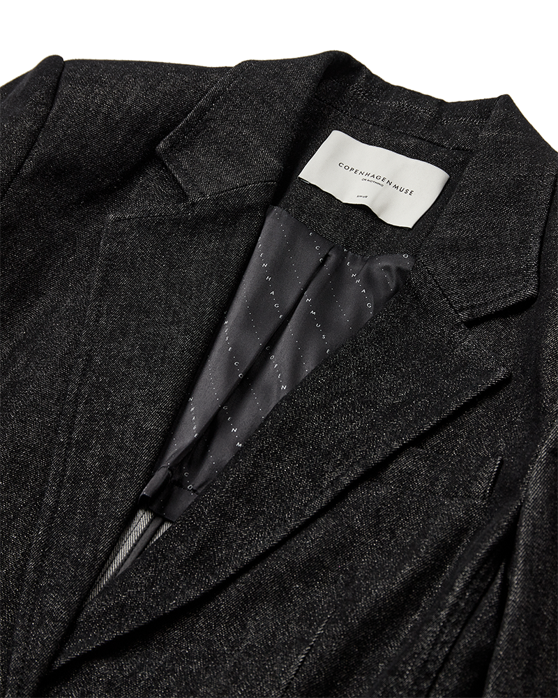 CMJEAN - DENIMBLAZER I SORT