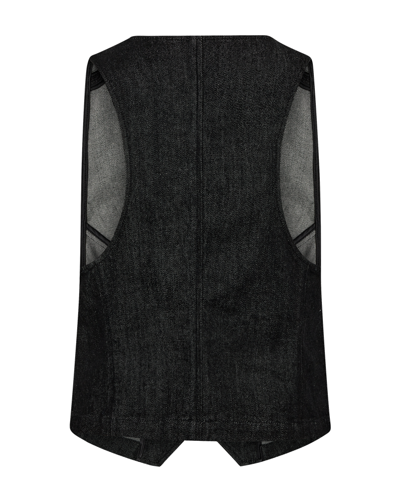 CMJEAN - DENIMWAISTCOAT I SORT