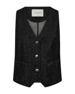 CMJEAN - DENIMWAISTCOAT I SORT