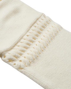CMYARI - FINTSTRIKKET PULLOVER I RÅHVID