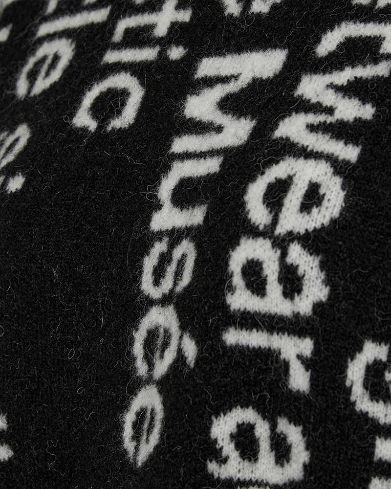 CMIBRA - PULLOVER I SORT OG HVID,RÅHVID