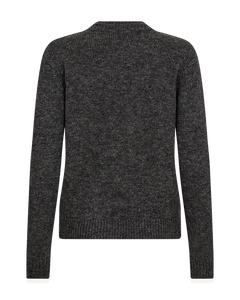 CMDIAMOND - PULLOVER MED SIMILISTEN OG PERLER I GRÅ