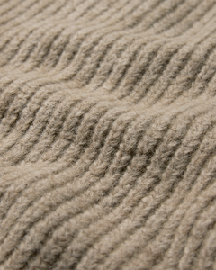 CMANDREA - RIBSTRIKKET PULLOVER I BEIGE