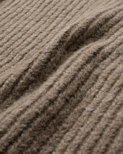 CMANDREA - RIBSTRIKKET PULLOVER I BEIGE