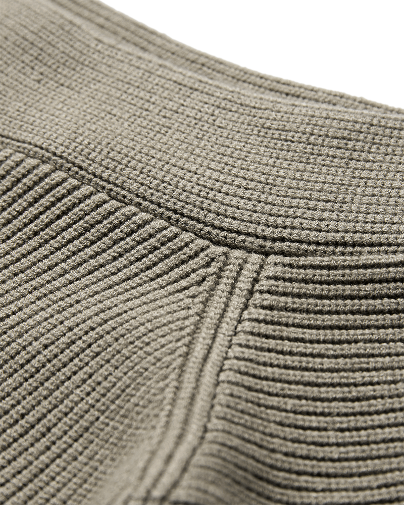 CMCOLIN - RIBSTRIKKET PULLOVER I BEIGE