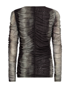 CMCORA - MESH BLUSE I SORT