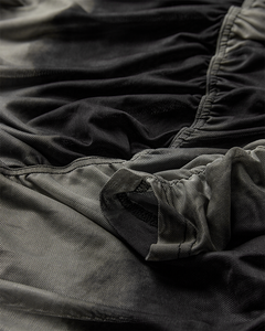 CMCORA - MESH BLUSE I SORT