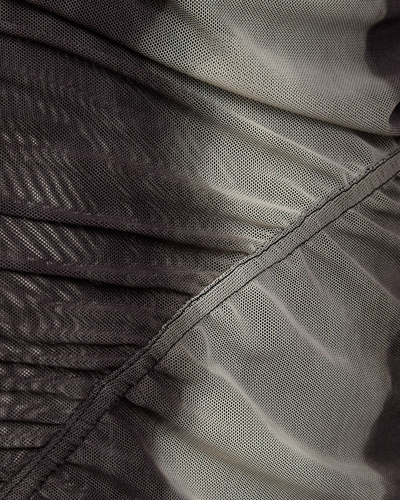 CMCORA - MESH BLUSE I SORT