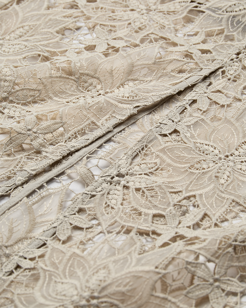 CMLACEY - NEDERDEL MED BLONDER I BEIGE