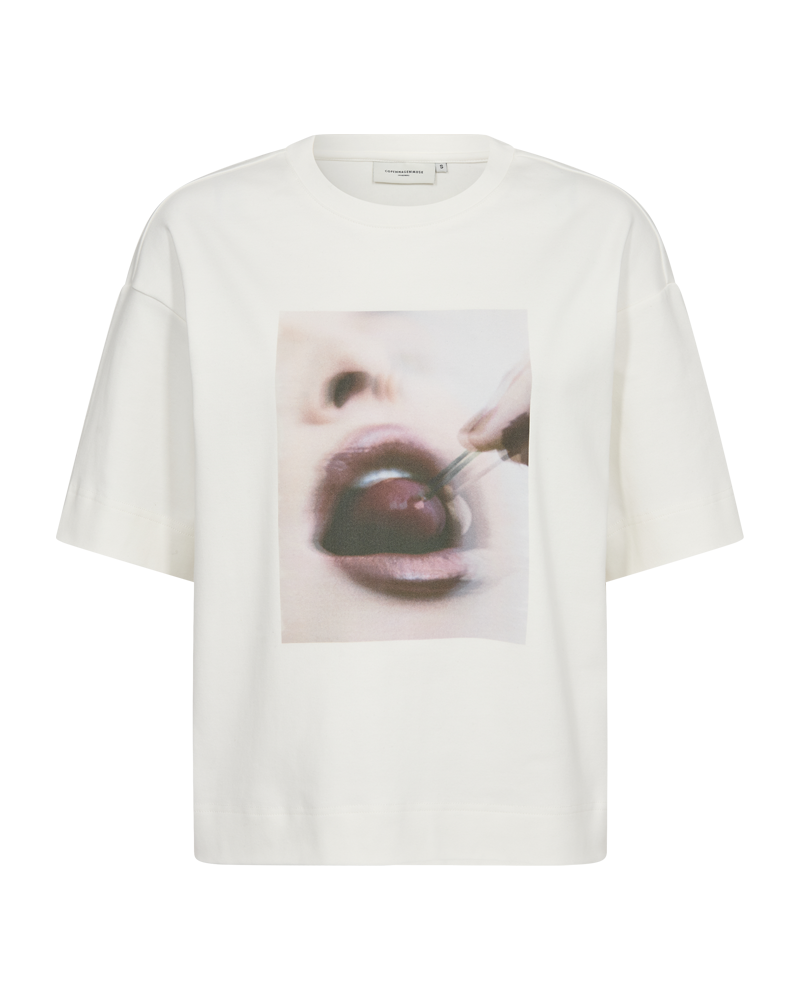 CMMUSE - T-SHIRT I RÅHVID