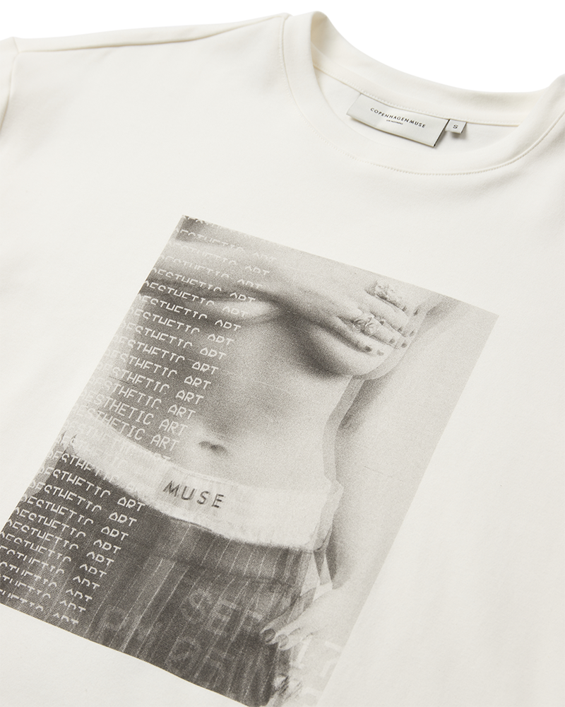 CMMUSE - T-SHIRT I RÅHVID