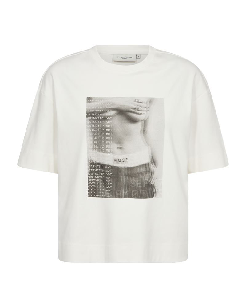 CMMUSE - T-SHIRT I RÅHVID