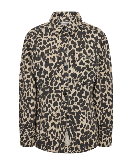 CMLEORA - DENIMSKJORTE I LEOPARD