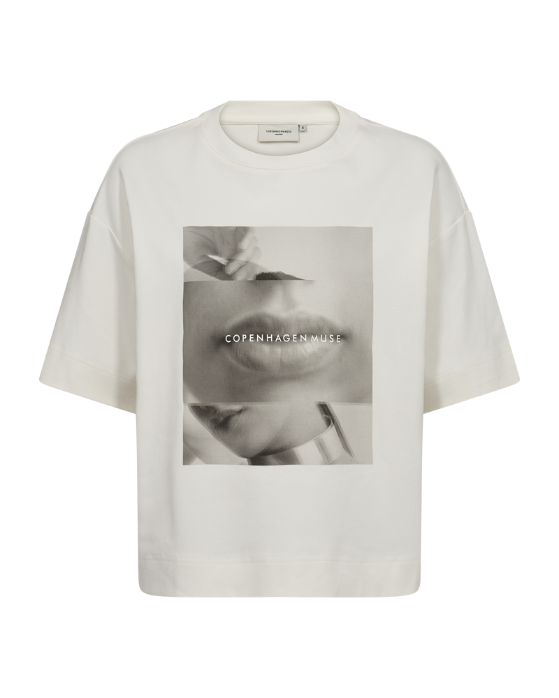 CMMUSE - T-SHIRT I RÅHVID