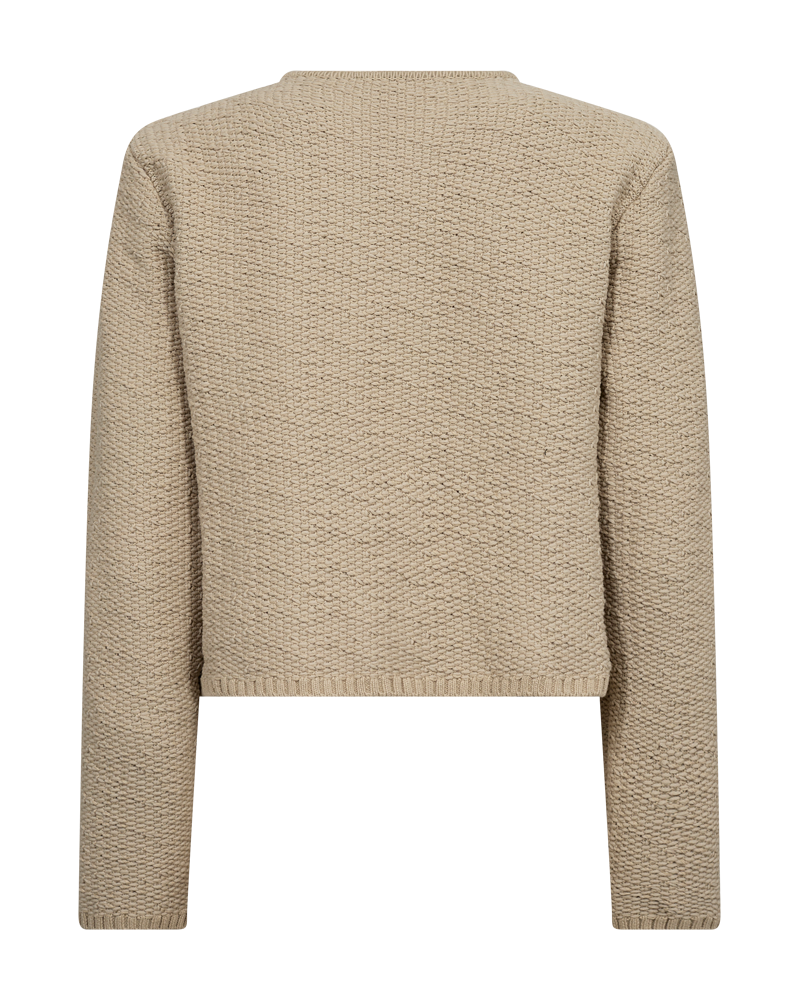 CMFIONA - STRIKKET CARDIGAN I BEIGE