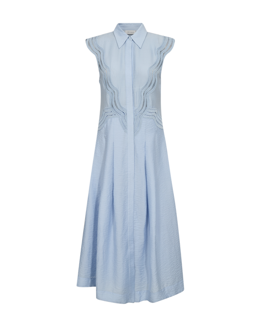 CMCOLE - KJOLE MED BLONDER I BLÅ