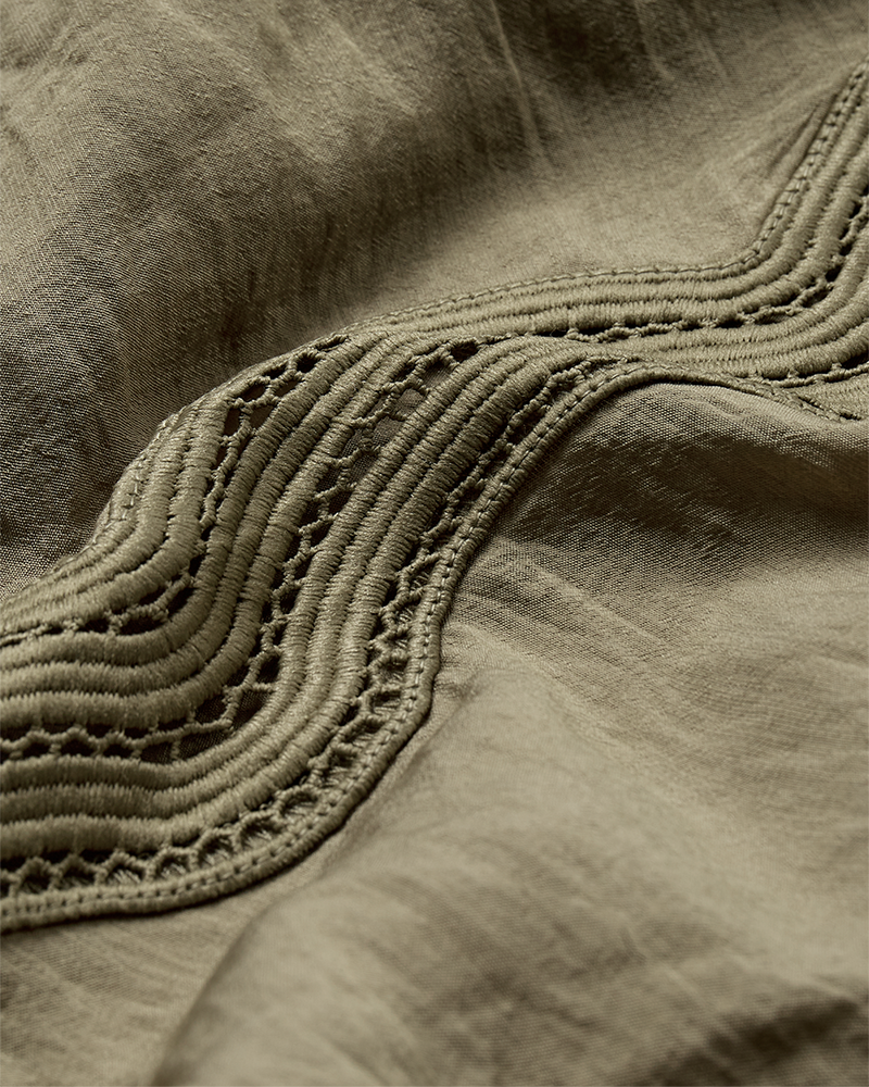 CMCOLE - NEDERDEL MED BLONDER I GRØN