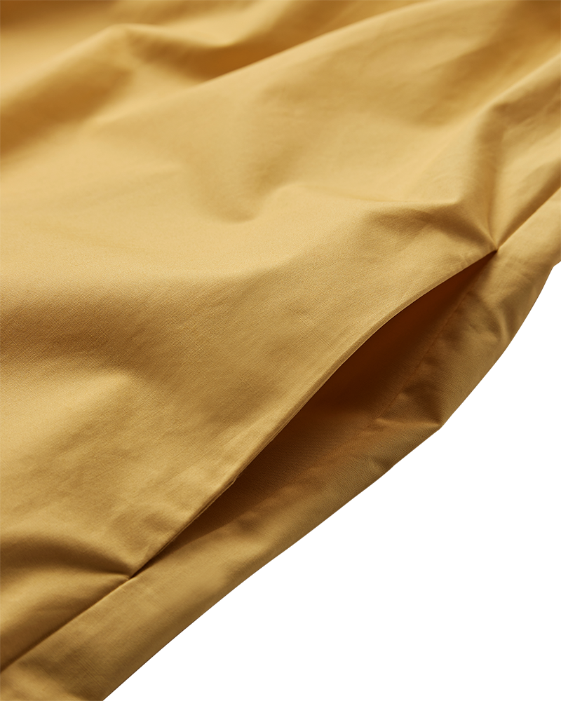 CMVINCA - KJOLE MED PÅSYEDE BLOMSTER I GUL