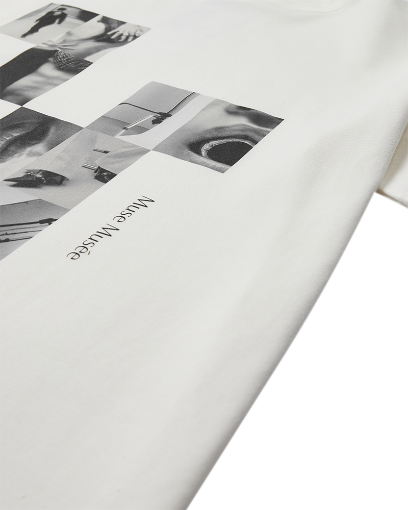 CMMUSE - T-SHIRT I RÅHVID