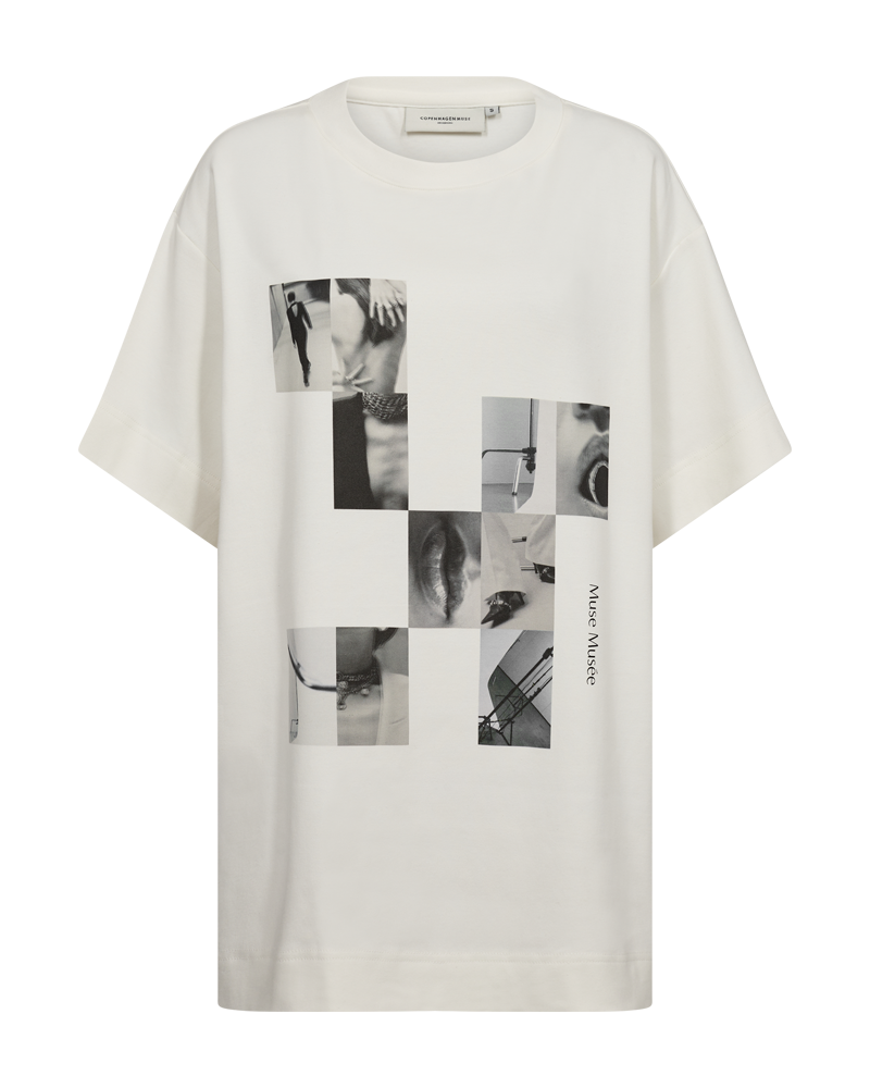 CMMUSE - T-SHIRT I RÅHVID