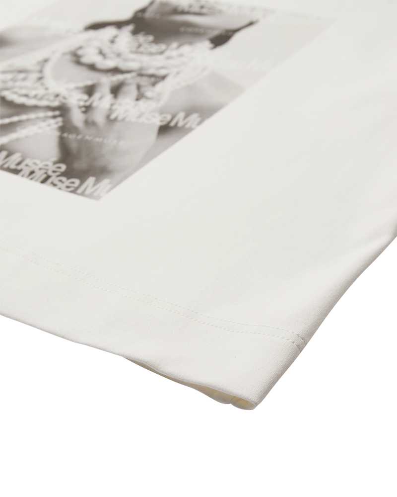 CMMUSE - T-SHIRT I RÅHVID