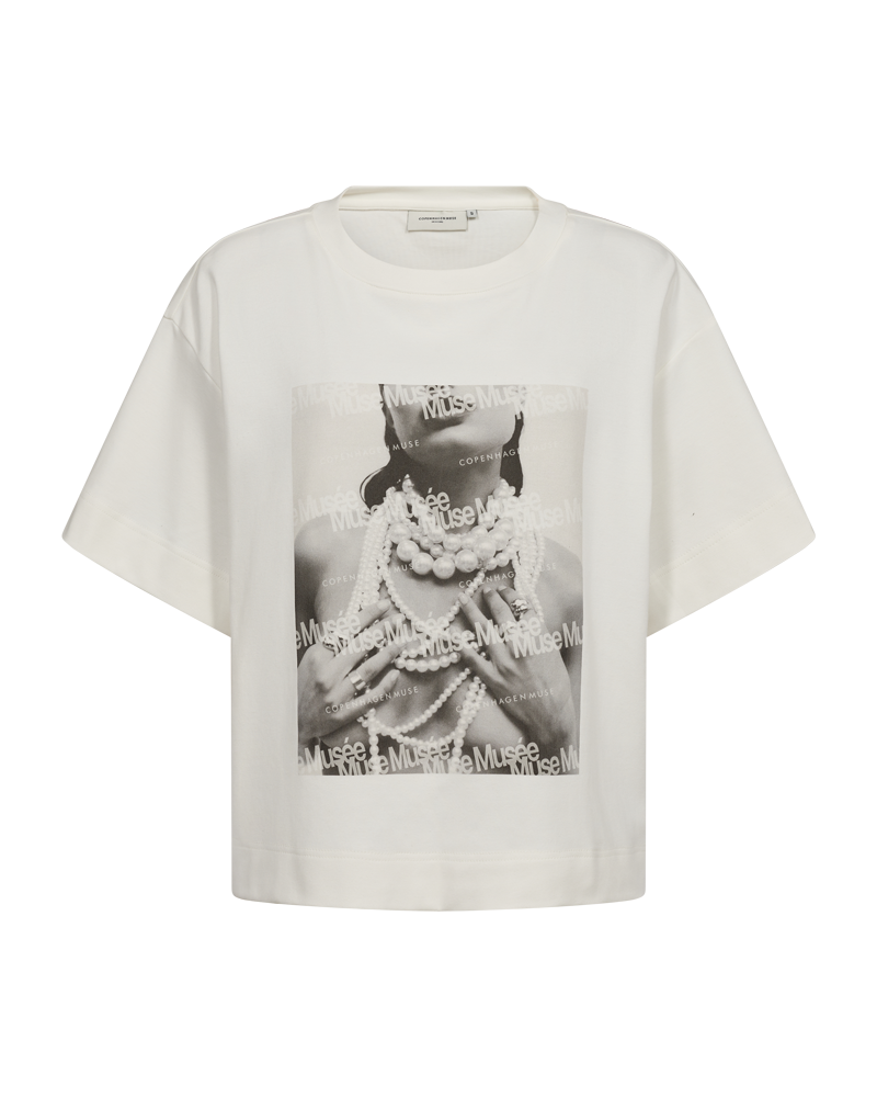 CMMUSE - T-SHIRT I RÅHVID