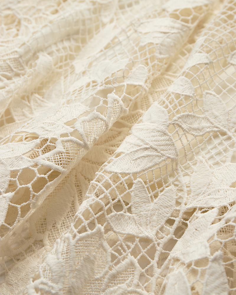 CMLARAH - NEDERDEL MED ALLOVER BLONDER I RÅHVID