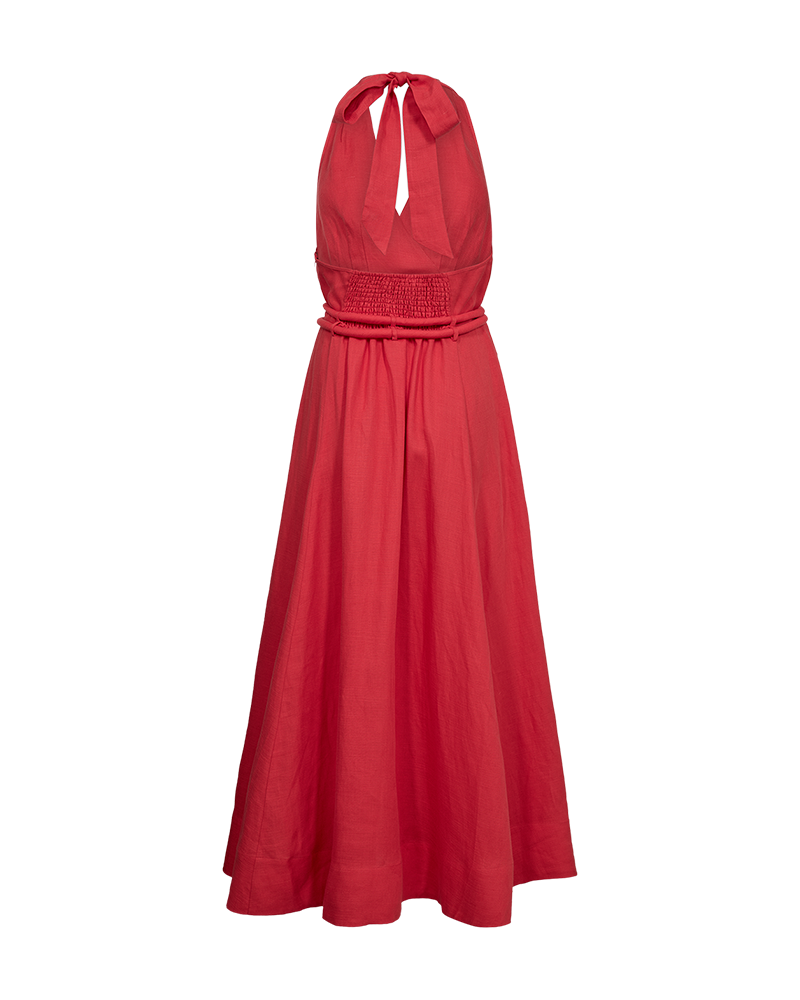 CMNATULI - KJOLE MED HALTERNECK I RØD