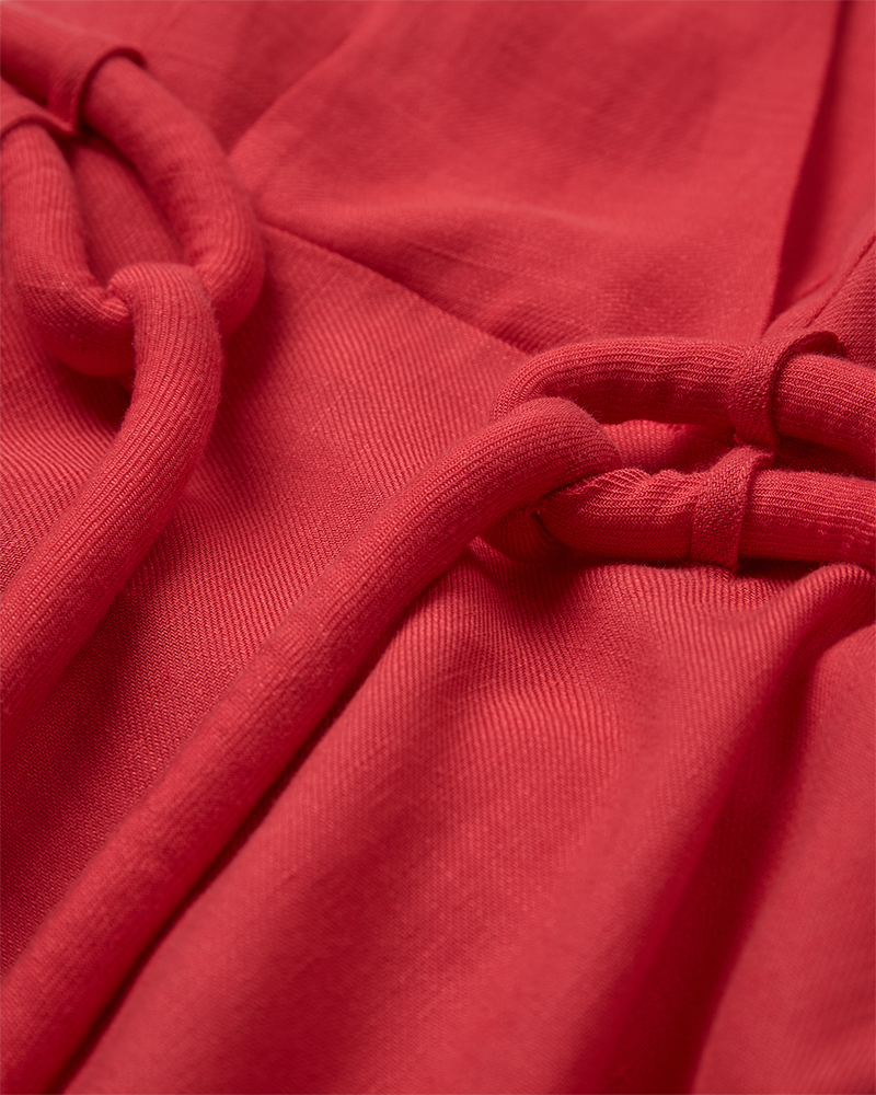 CMNATULI - KJOLE MED HALTERNECK I RØD