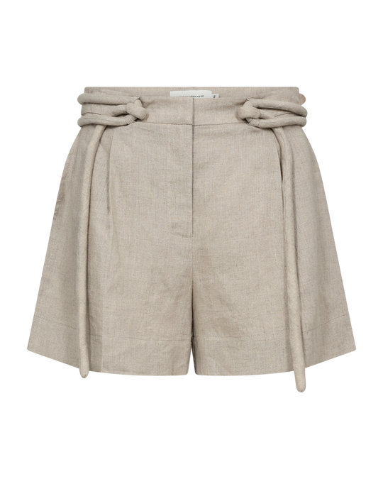 CMNATULI - SHORTS MED SNØRREDETALJE I BEIGE