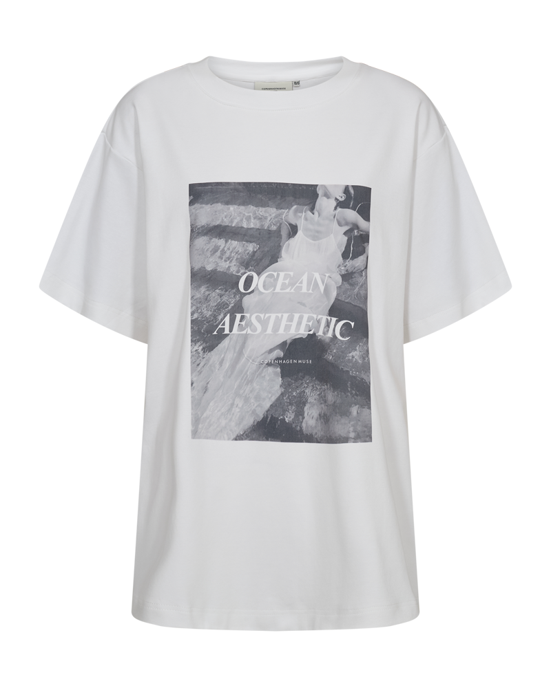 CMMUSE - T-SHIRT I HVID