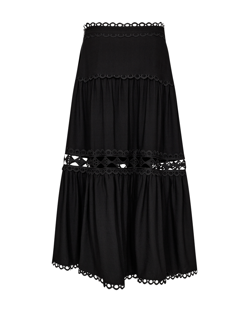 CMASLEAH - NEDERDEL MED CUT-AND-SEW BLONDER I SORT